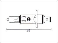 Ampoule - 12V / 100W - H1 P14,5S (E1)
