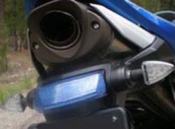 Transparant achterlicht + knipperlichten met leds