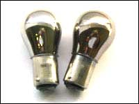 Lamp chroom amber - 12V 21W - socket 1156 offset