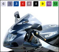Racing windscreen - smoke grey