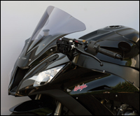 Racing windscherm - grijs getint