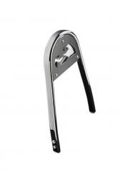 Sissy bar "hawk" in chrome with black back pack cover _x000D_
_x000D_
fo ...