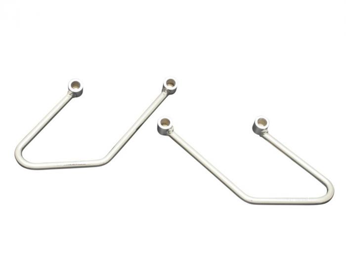 Saddlebag Support Kit Set chrome _x000D_
_x000D_
for Harley Davidson Sof ...