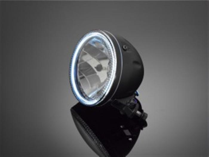 Headlight with LED-ring and E-Mark- 145 mm (5 3/4'') E-mark  ...