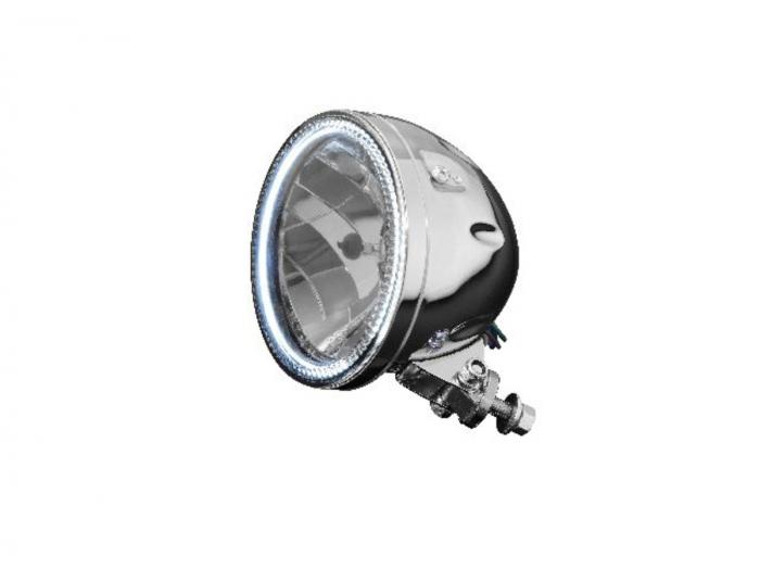 Headlight 5 3/4 with LED-ring/ with position light/ with E-M ...