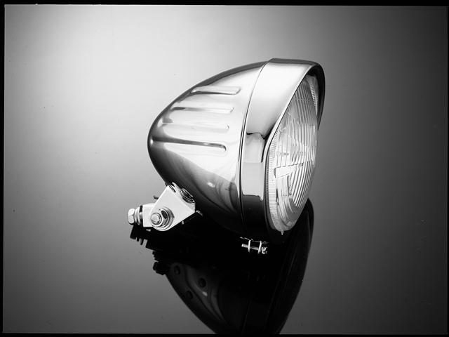 Headlight 5 1/2 "Tech Glide rib-shell" with E-mark H4 12V605 ...