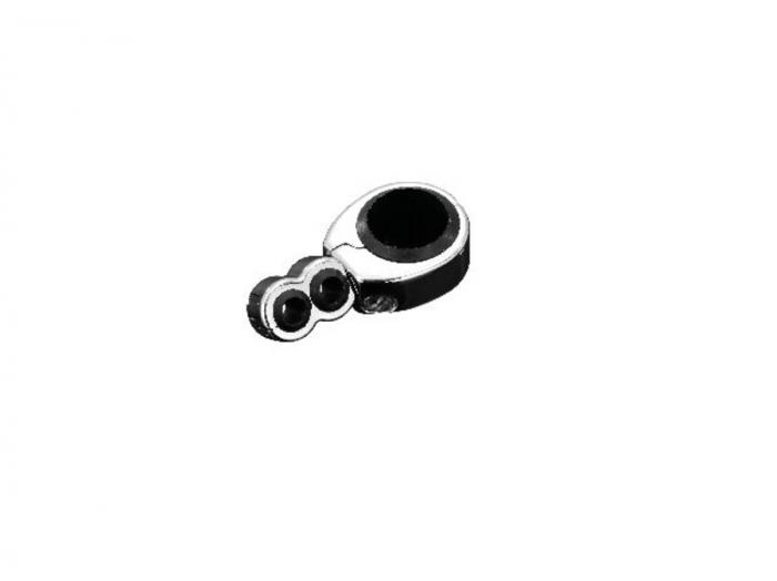 Handlebar clamp, cable clamp 1" (25,4mm) for cables in chrom ...