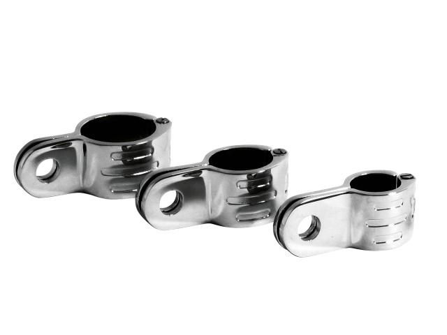 Easy Clamp / 25mm / chrome for fiitment of Footpegs or Spotl ...