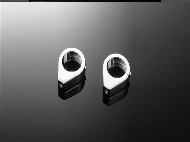 Clamping set (2 pieces) chrome To attach blinkers with M8 th ...