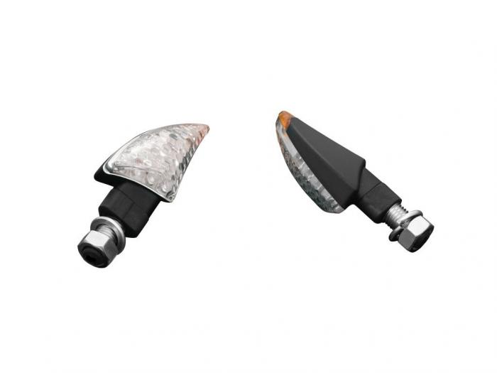 LED Turn signal set "Shark" in carbon Optik E-mark M10 mount ...