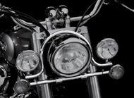 Spotlight bracket Chrome "Design Classic" for Suzuki C 1800  ...