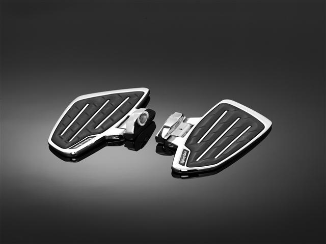 Floorboard Set for rider chrome  Design "New Tech Glide"  fo ...