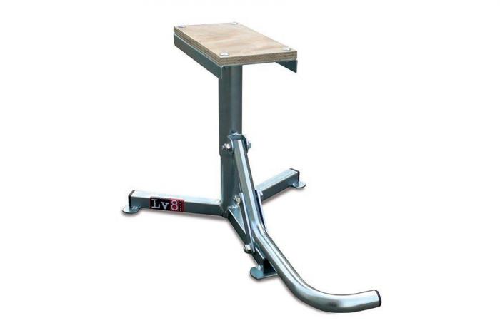 Lever operated off-road stand