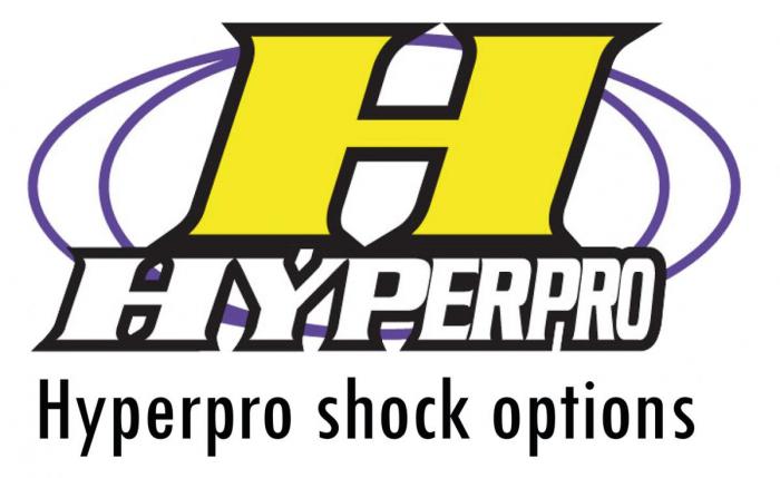 Options d'amortisseur Hyperpro: Route/piste, poids et hauteur personnalisé