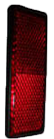 Rode reflector achteraan