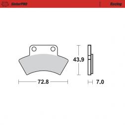 Remblokken SinterPRO - remvoering Racing