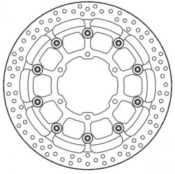 Racing remschijf Halo T-Floater - 320mm/6mm