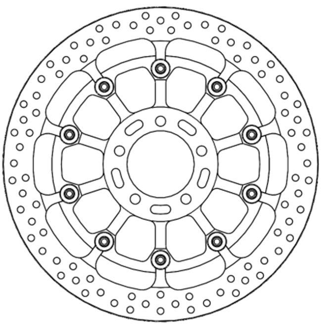 Racing remschijf Halo T-Floater - 329mm/5,6mm