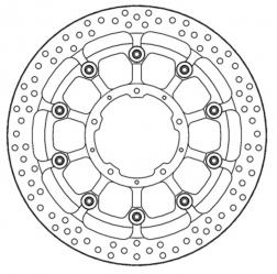 Racing remschijf Halo T-Floater - 320mm/6mm