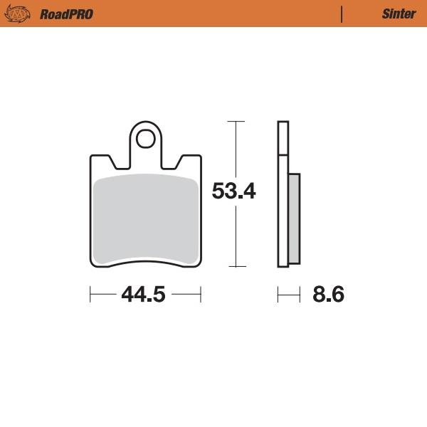 Plaquettes de frein RoadPRO - alliage Sinter