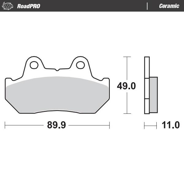 Plaquettes de frein RoadPRO - alliage Ceramic