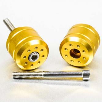 Paire Embouts de Guidon Alu Honda 20 - Or
