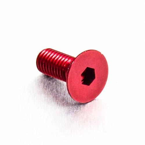 Aluminium Countersunk Bolt M8 x (1.25mm) x 20mm - Red