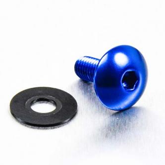 Alu Bolkopbout M6 x (1.00mm) x 16mm - Blauw
