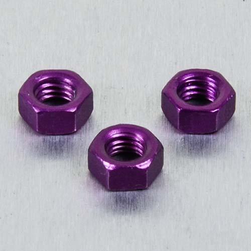 Aluminium Full Nut M6 - Purple
