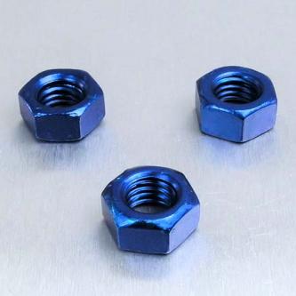 Ecrou en Alu M8 - Bleu