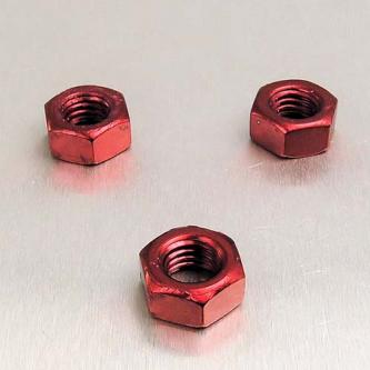 Ecrou en Alu M8 - Rouge