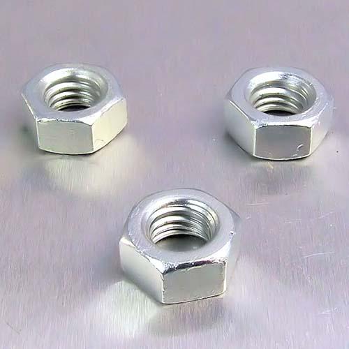Aluminium Full Nut M8 - Silver