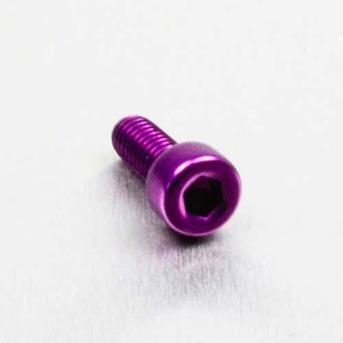 Aluminium Socket Cap Bolt M4 x (0.7mm) x 10mm - Purple