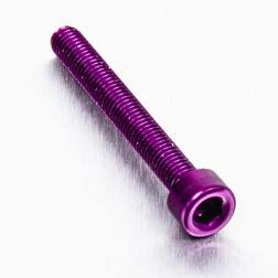 Alu Inbusbout M5 x (0.8mm) x 40mm - Paars