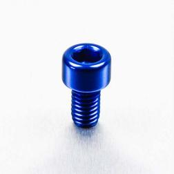 Alu Inbusbout M6 x (1.00mm) x 10mm - Blauw