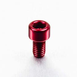 Alu Inbusbout M6 x (1.00mm) x 10mm - Rood
