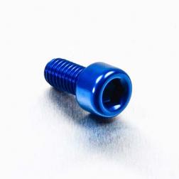 Alu Inbusbout M6 x (1.00mm) x 12mm - Blauw