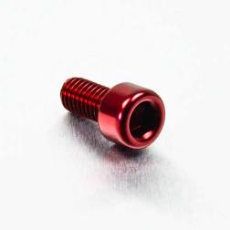 Alu Inbusbout M6 x (1.00mm) x 12mm - Rood
