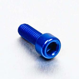 Alu Inbusbout M6 x (1.00mm) x 16mm - Blauw