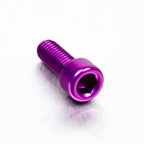 Aluminium Socket Cap Bolt M6 x (1.00mm) x 16mm - Purple