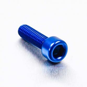 Alu Inbusbout M6 x (1.00mm) x 20mm - Blauw