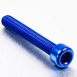 Alu Inbusbout M6 x (1.00mm) x 40mm - Blauw