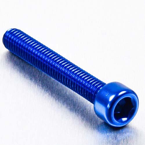 Aluminium Socket Cap Bolt M6 x (1.00mm) x 40mm - Blue