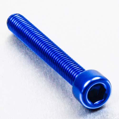 Aluminium Socket Cap Bolt M6 x (1.00mm) x 45mm - Blue