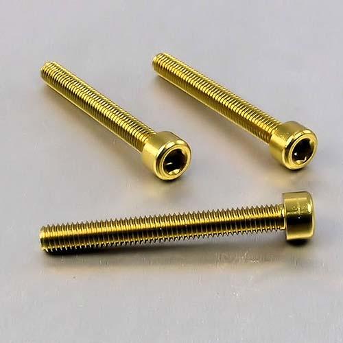 Alu Inbusbout M6 x (1.00mm) x 50mm - Goud