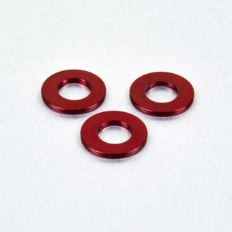 Alu Sluitring M8 - Rood