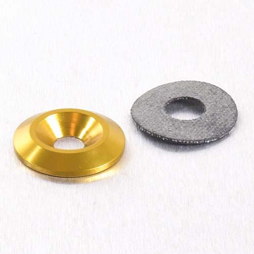 Aluminium Countersunk Washer M5 (19mm o/d) - Gold