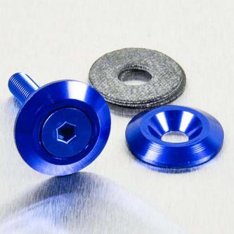 Alu Verzonken Sluitring M6 - Blauw