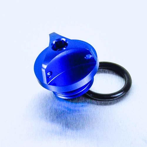 Aluminium Oil Filler Cap M20 x (2.50mm) - Blue