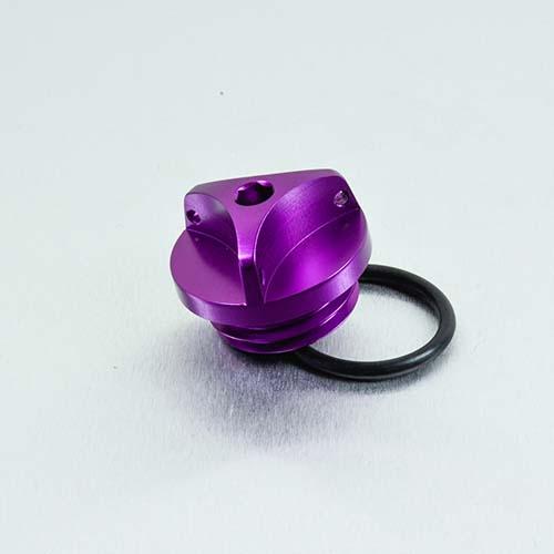 Aluminium Oil Filler Cap M27 x (3.00mm) - Purple